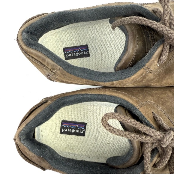 Patagonia Cabot Shoes‎ 14 Mens Vibram Sole Brown Velvet Suede Lace Up 47 - Picture 3 of 11